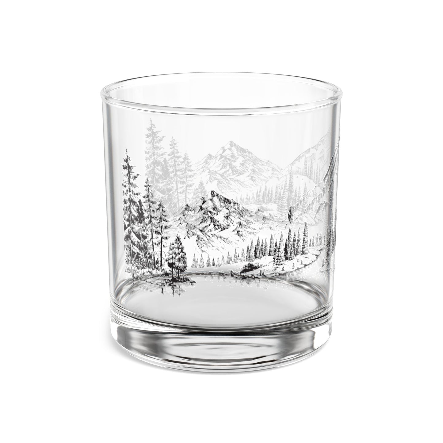 Mount Rainier Rocks Glass, 10oz