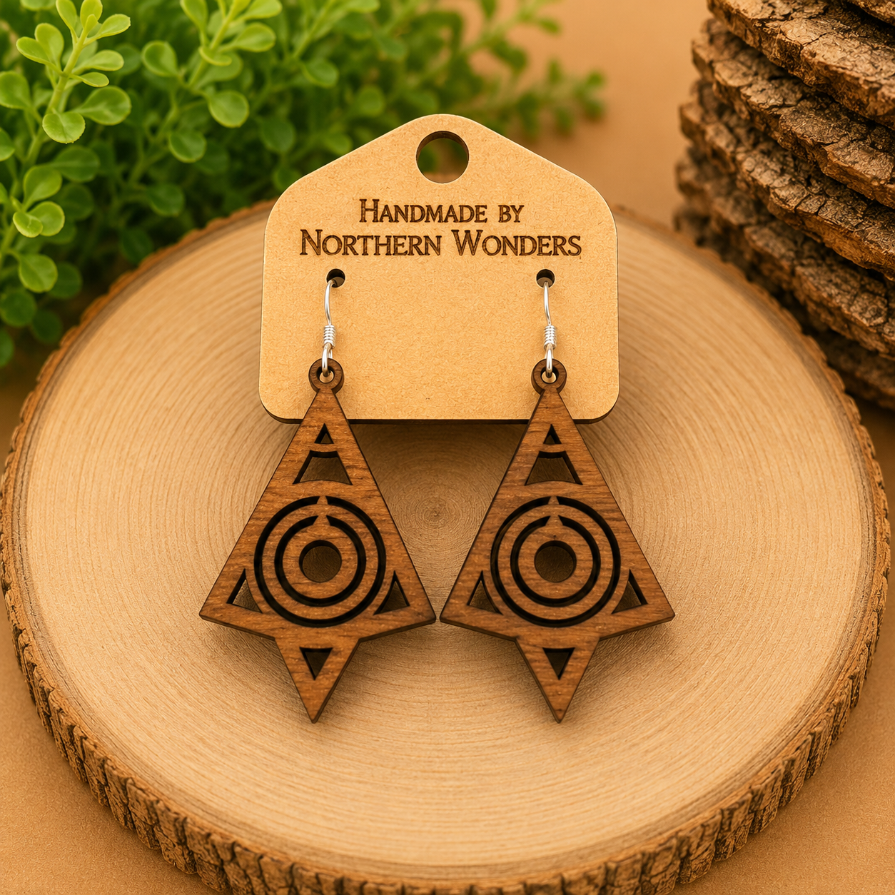 Walnut Earring