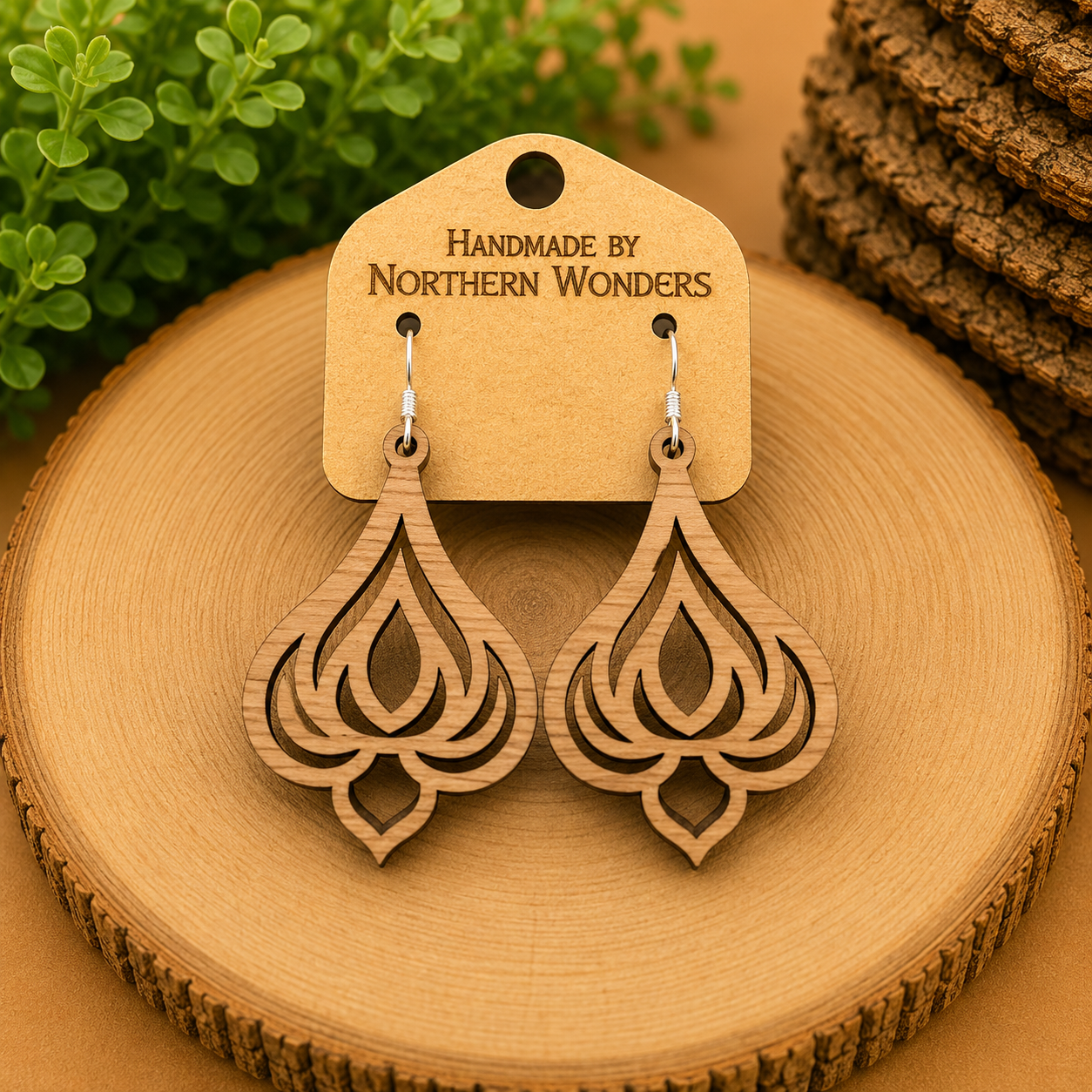 Walnut Earring