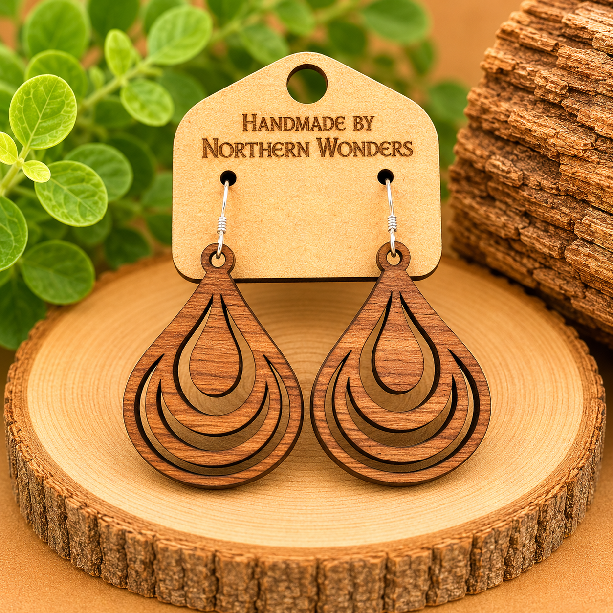 Walnut Earring