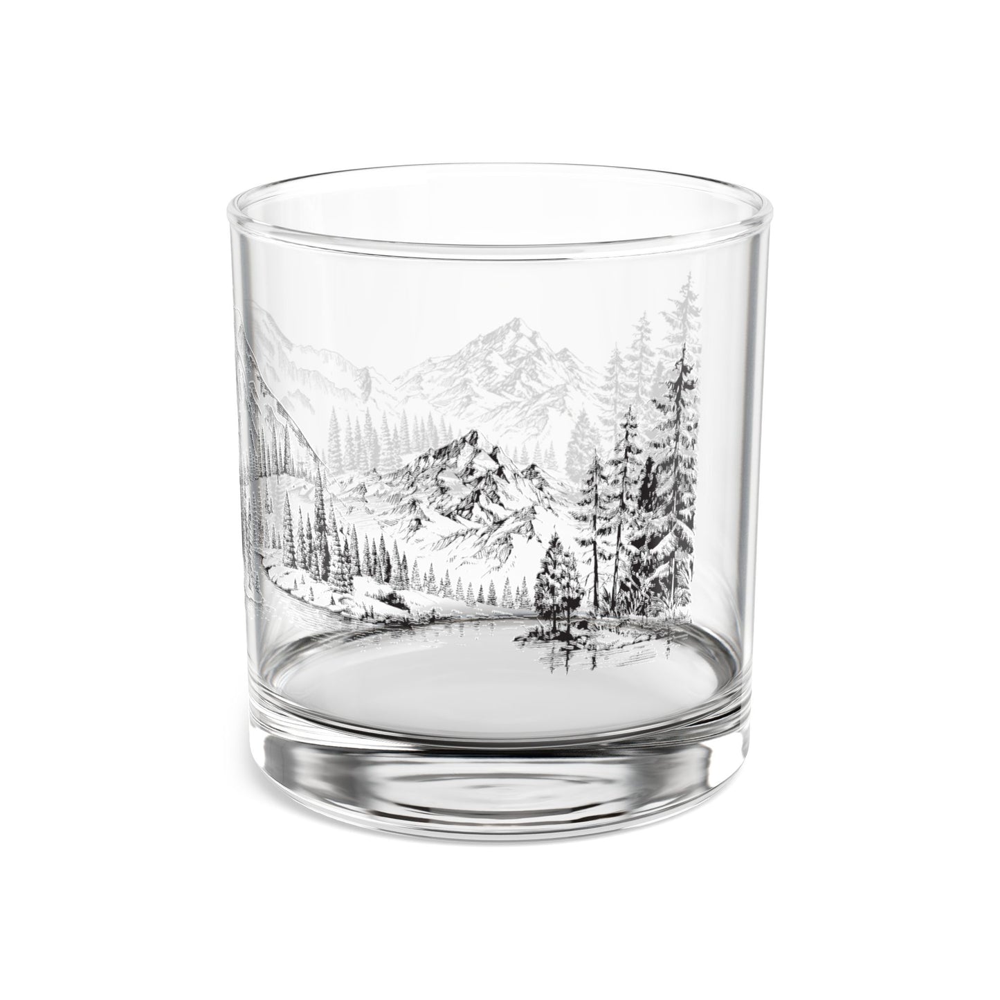 Mount Rainier Rocks Glass, 10oz