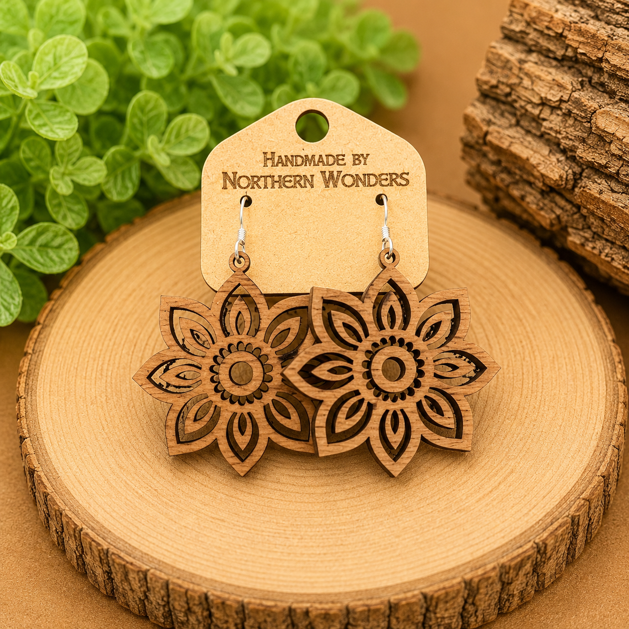 Walnut Earring