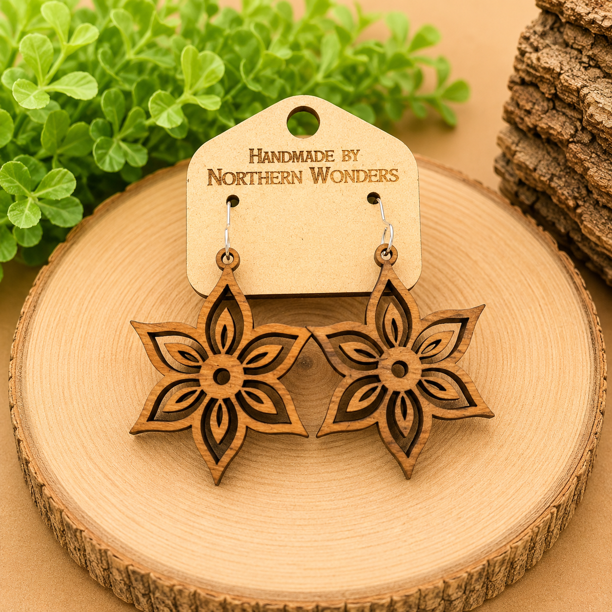 Walnut Earring
