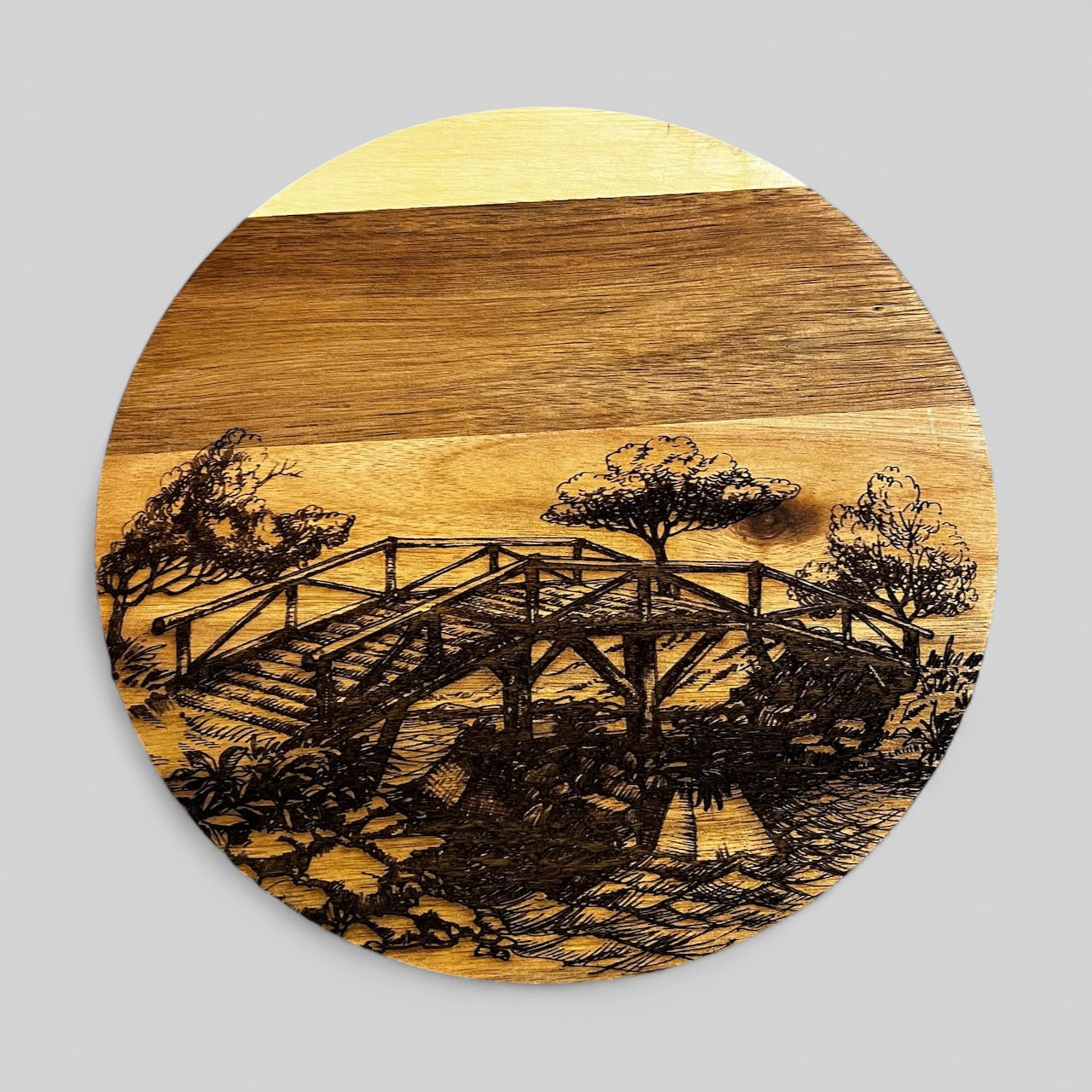 10" Over the Bridge Lazy Susan