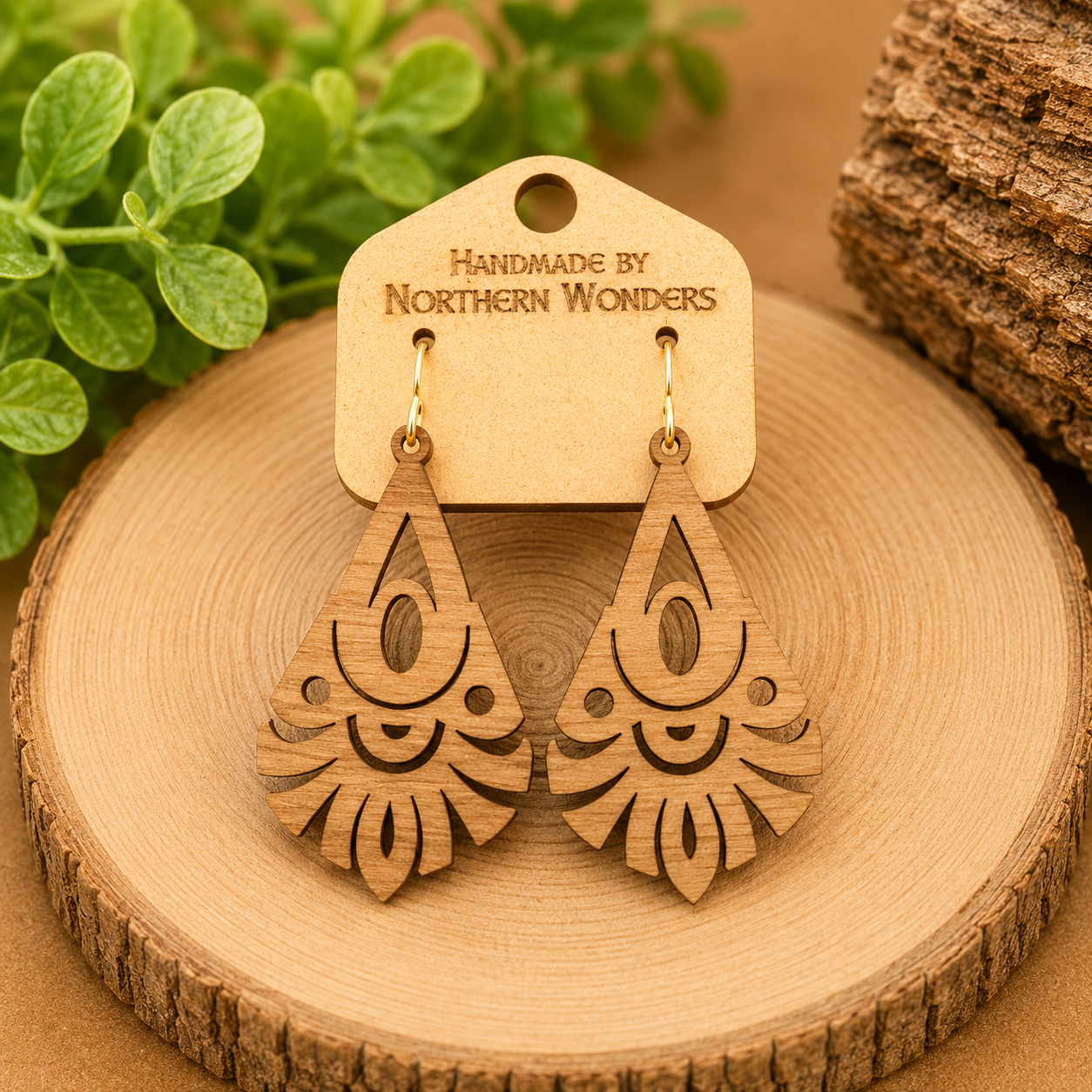Walnut Earring
