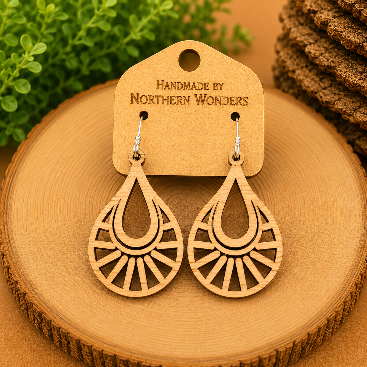 Walnut Earrings