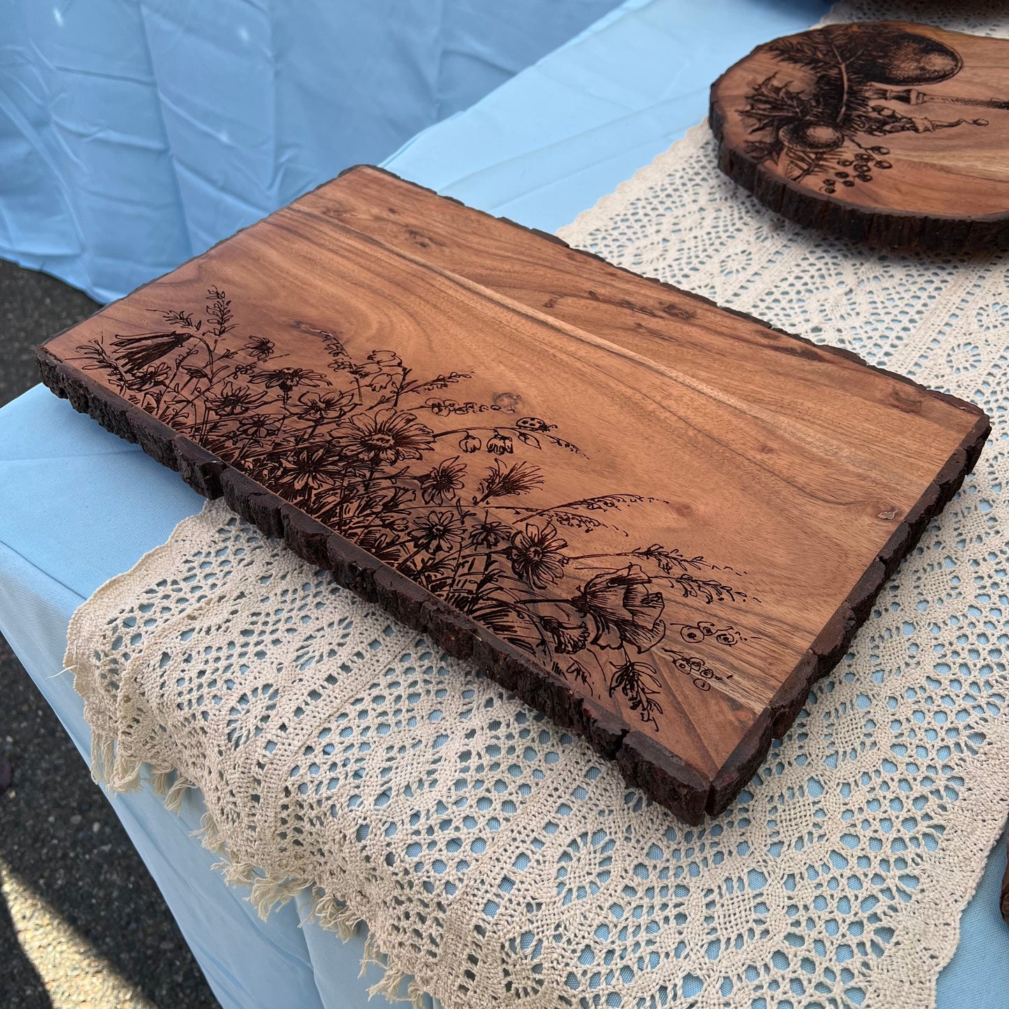 Floral Charcuterie Board