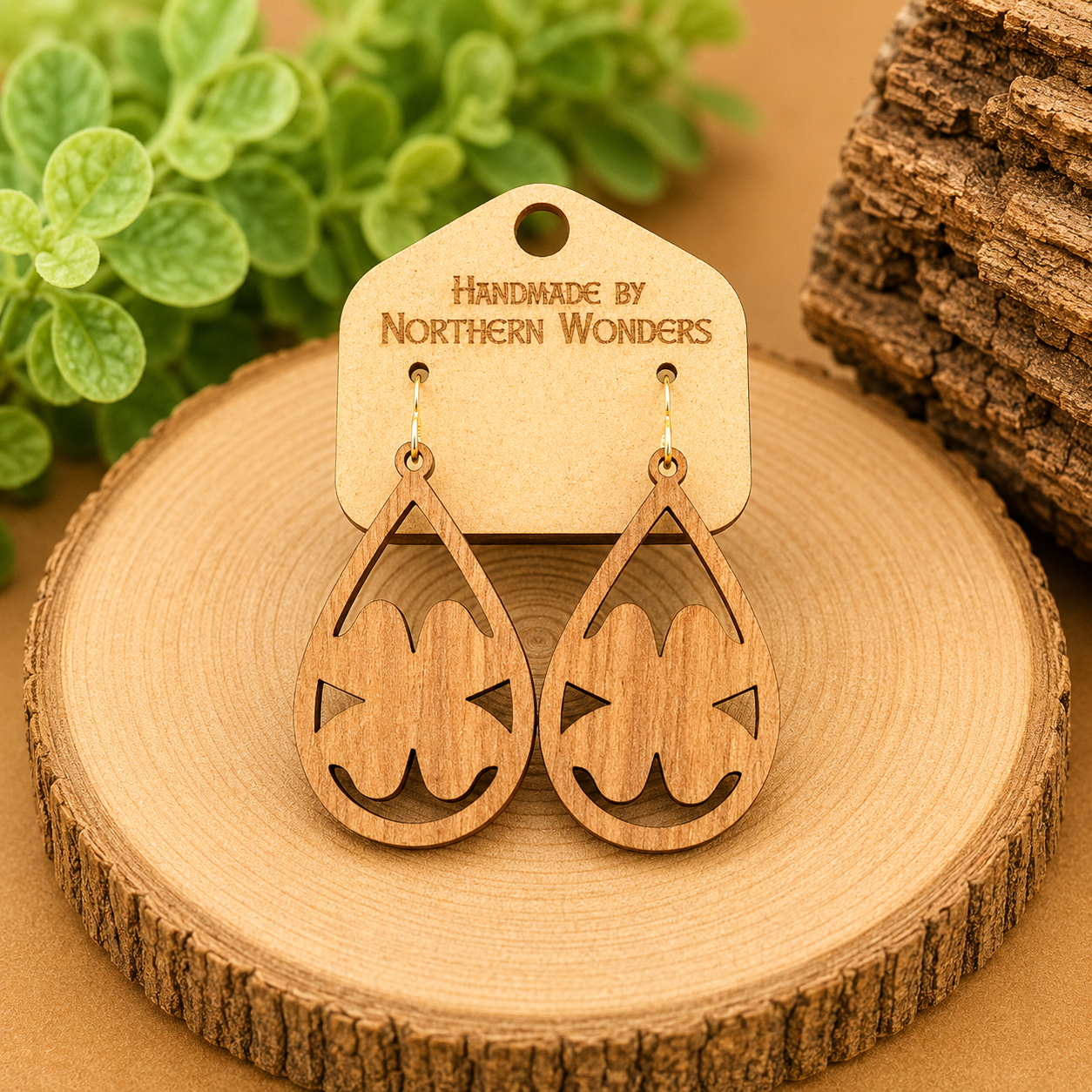 Walnut Earring