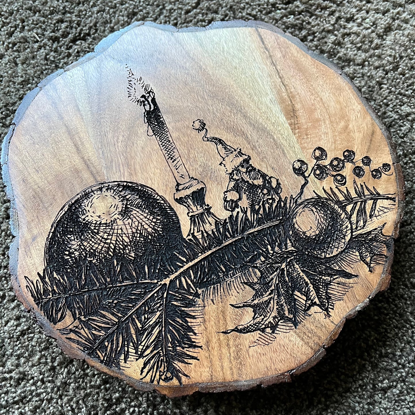 14" Christmas Lazy Susan