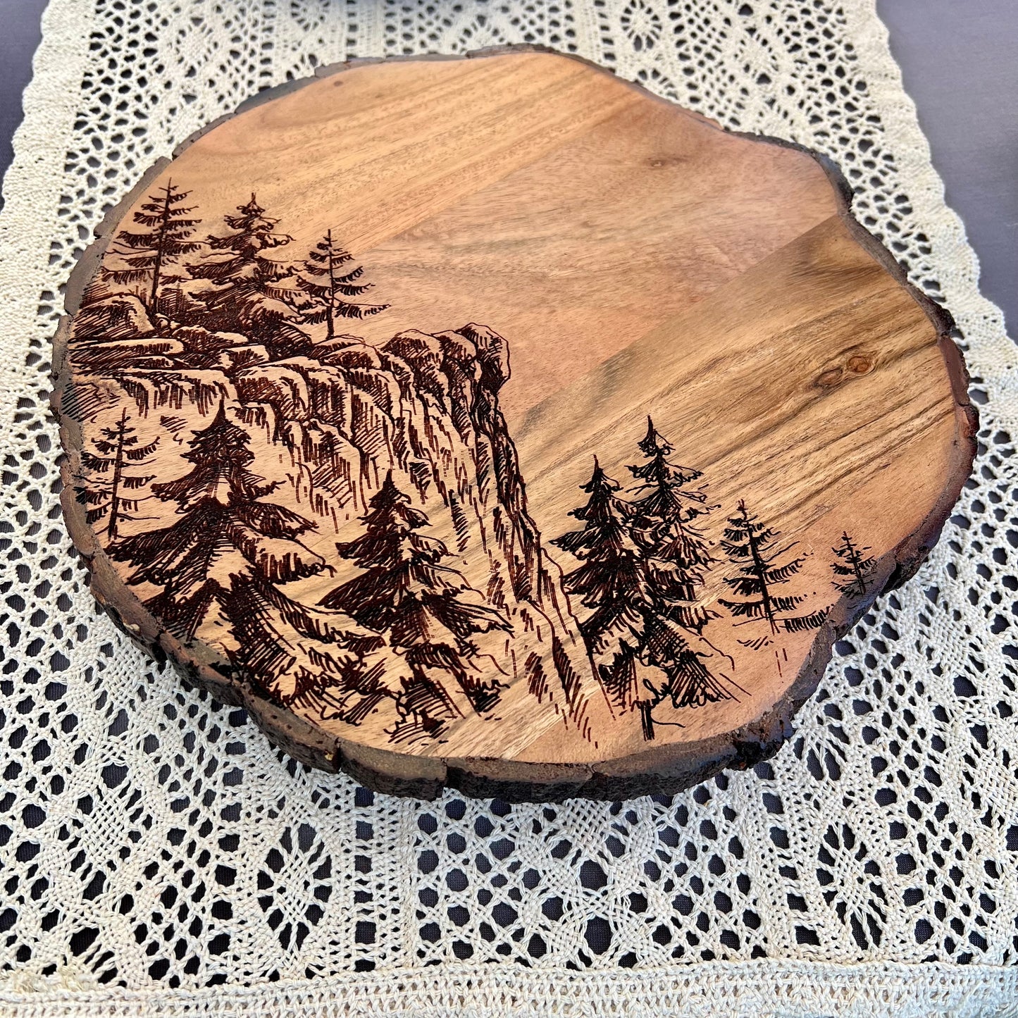 14" Mountain View Lazy Susan