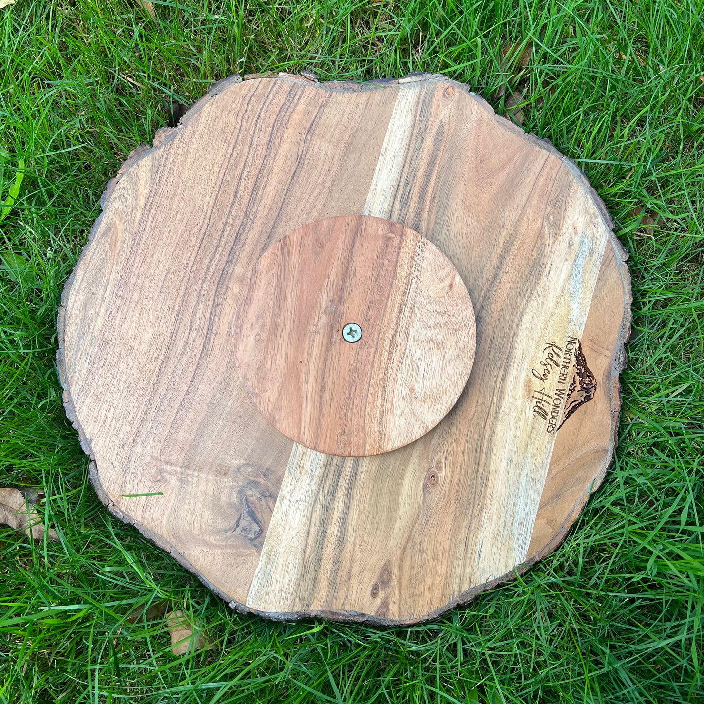 15" Floral Rose Lazy Susan