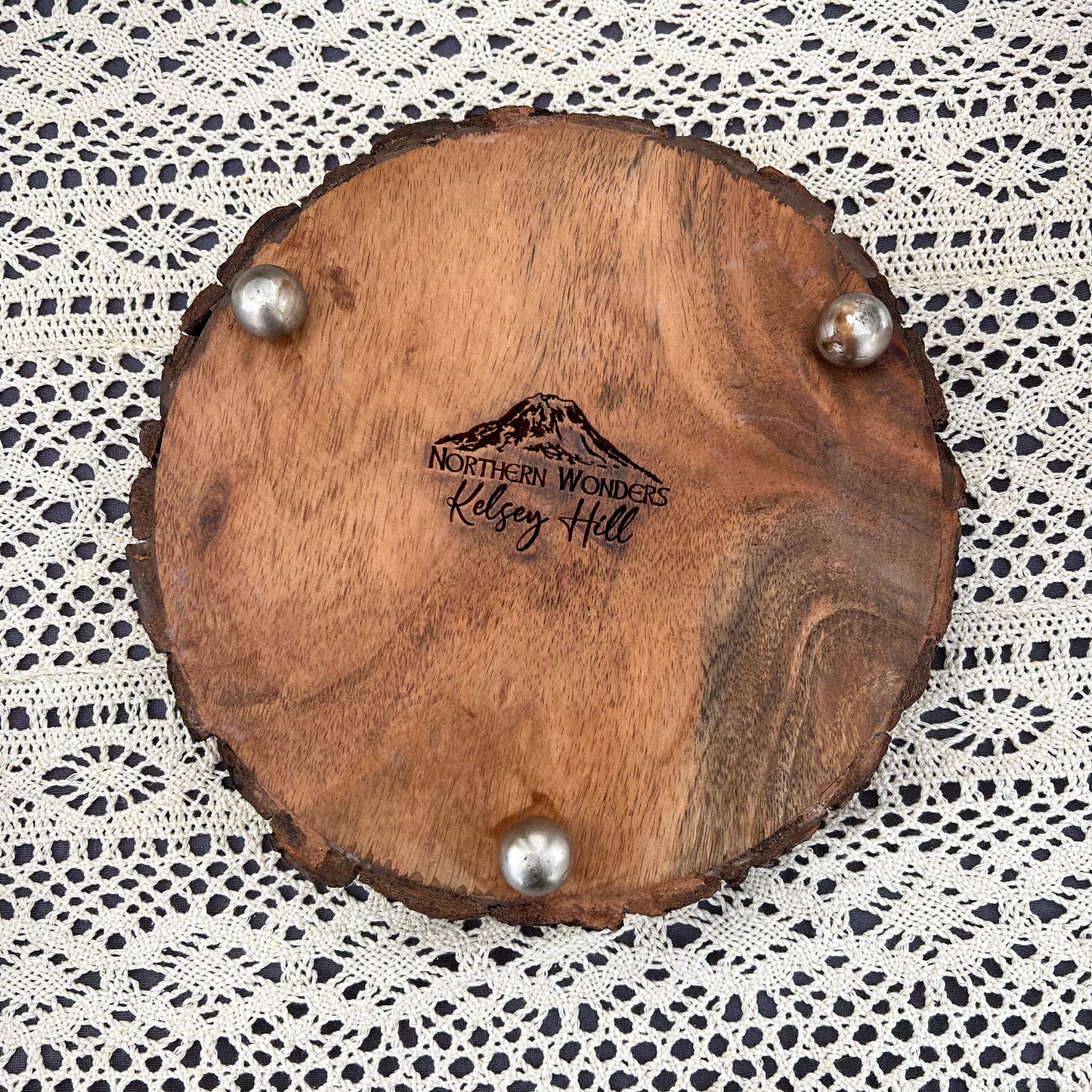 8.5" Live Edge Trivet