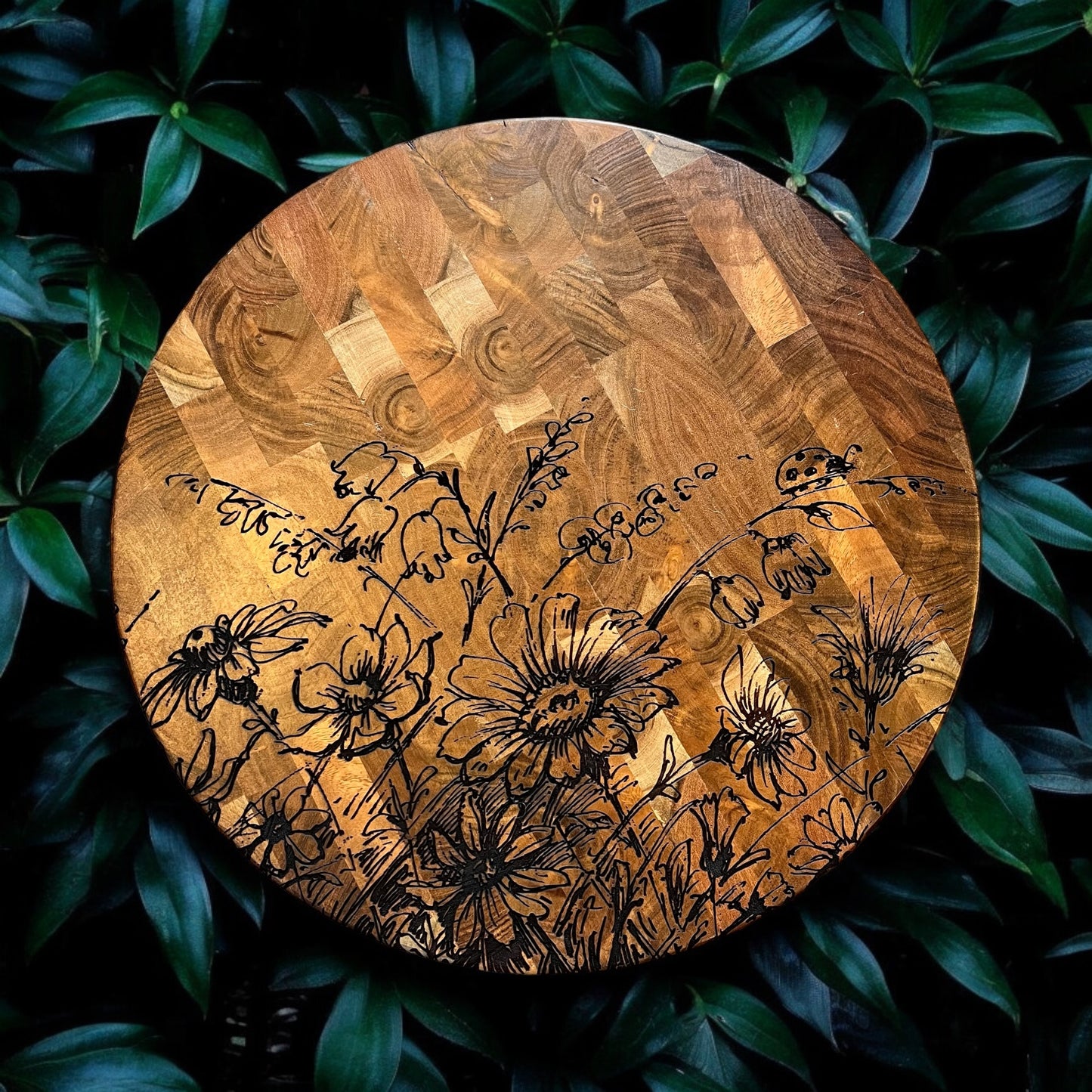 16" Wildflower Lazy Susan
