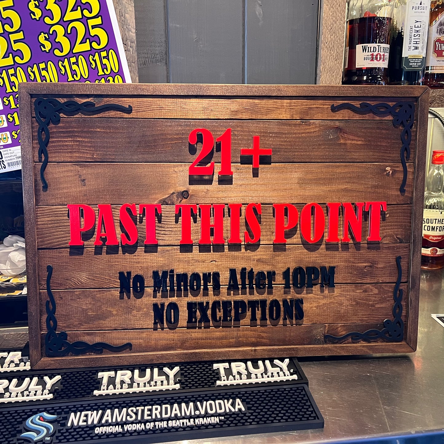 21+ Past this Point Sign