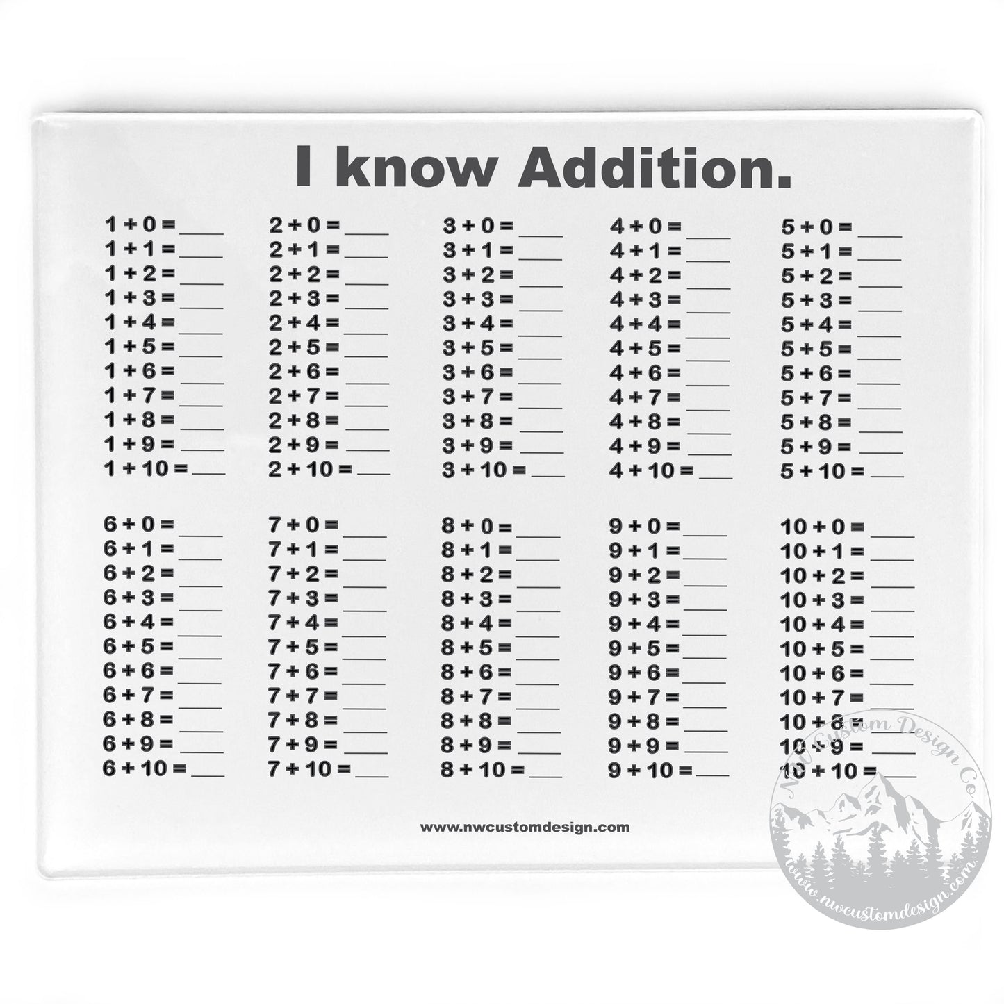 Math Dry Erase Board Bundle