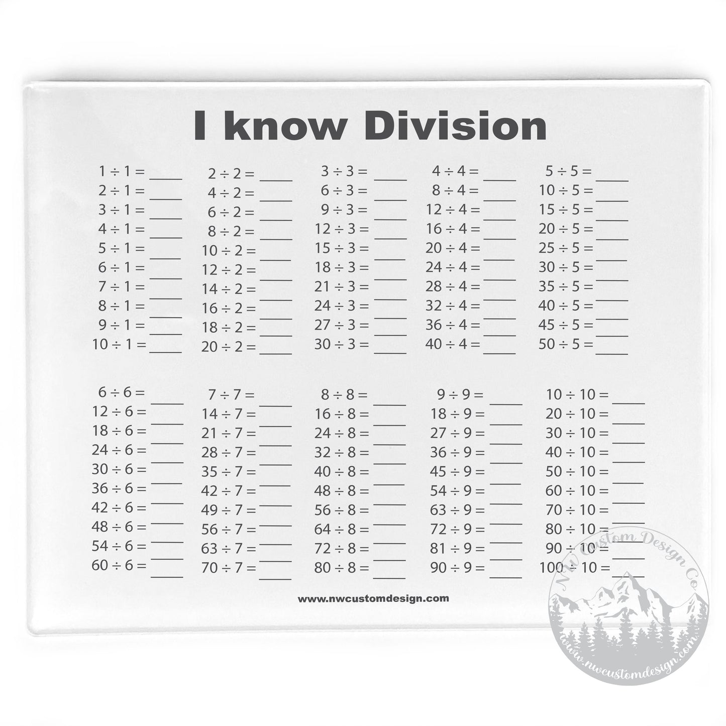 Math Dry Erase Board Bundle