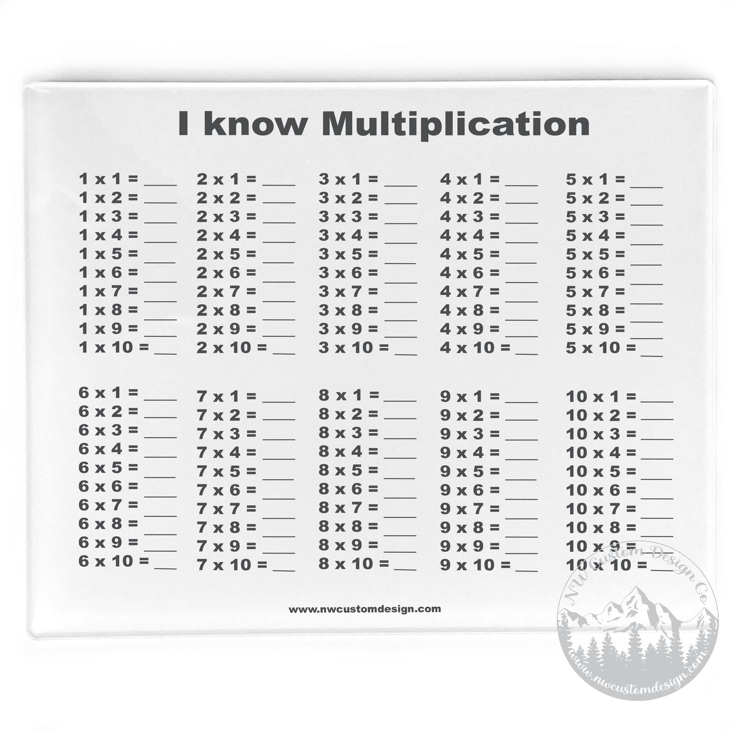Math Dry Erase Board Bundle