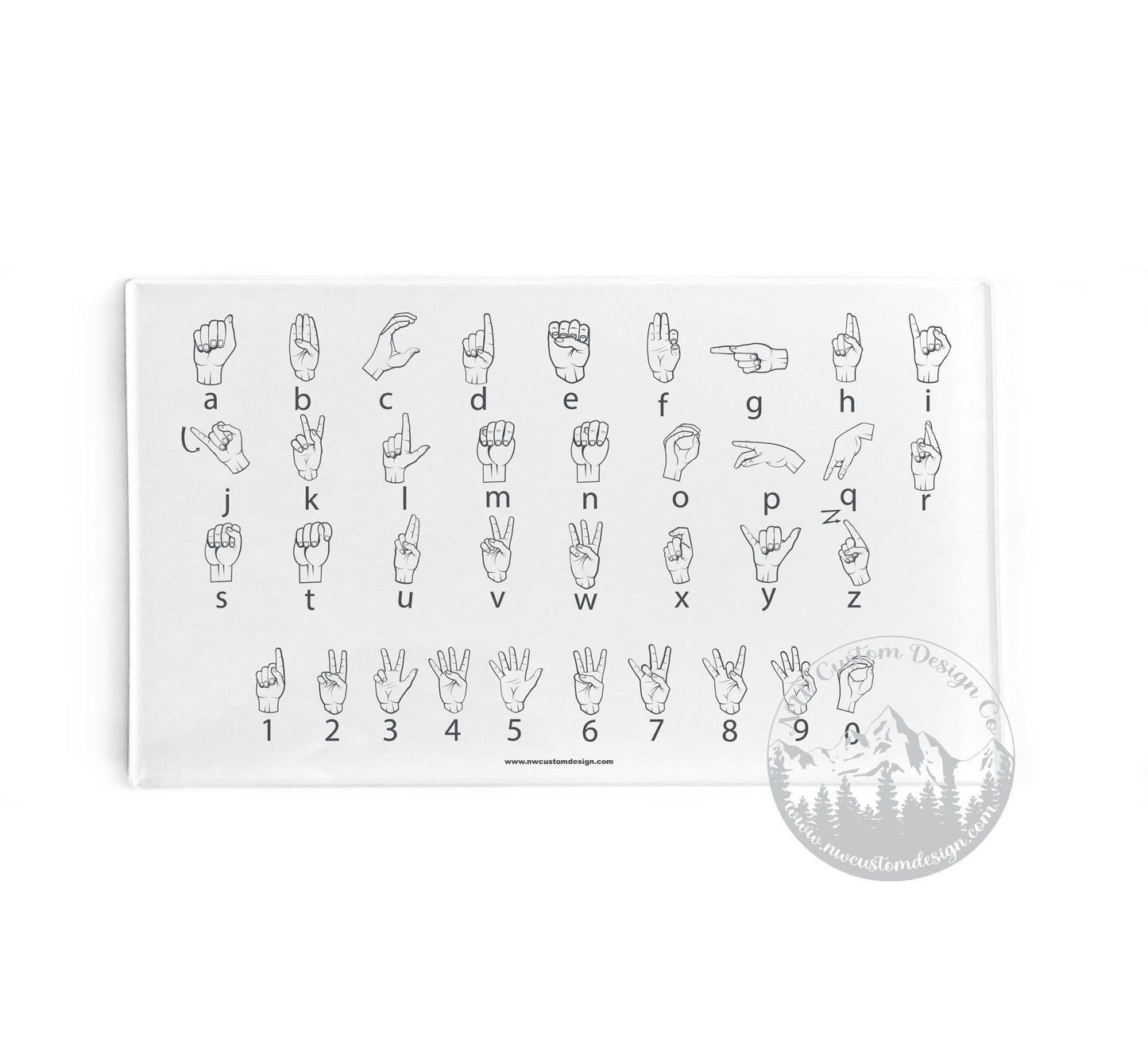 American Sign Language Dry Erase Board