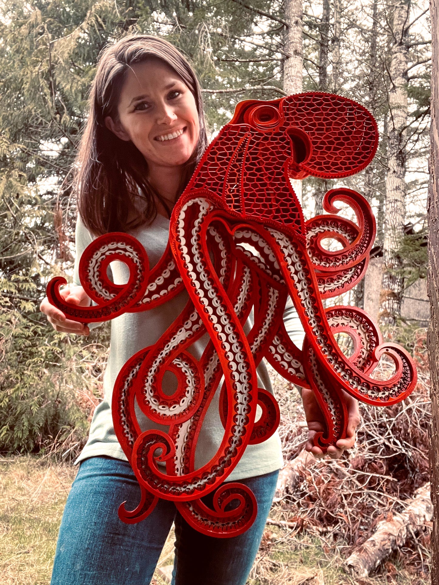 Giant Red Kraken