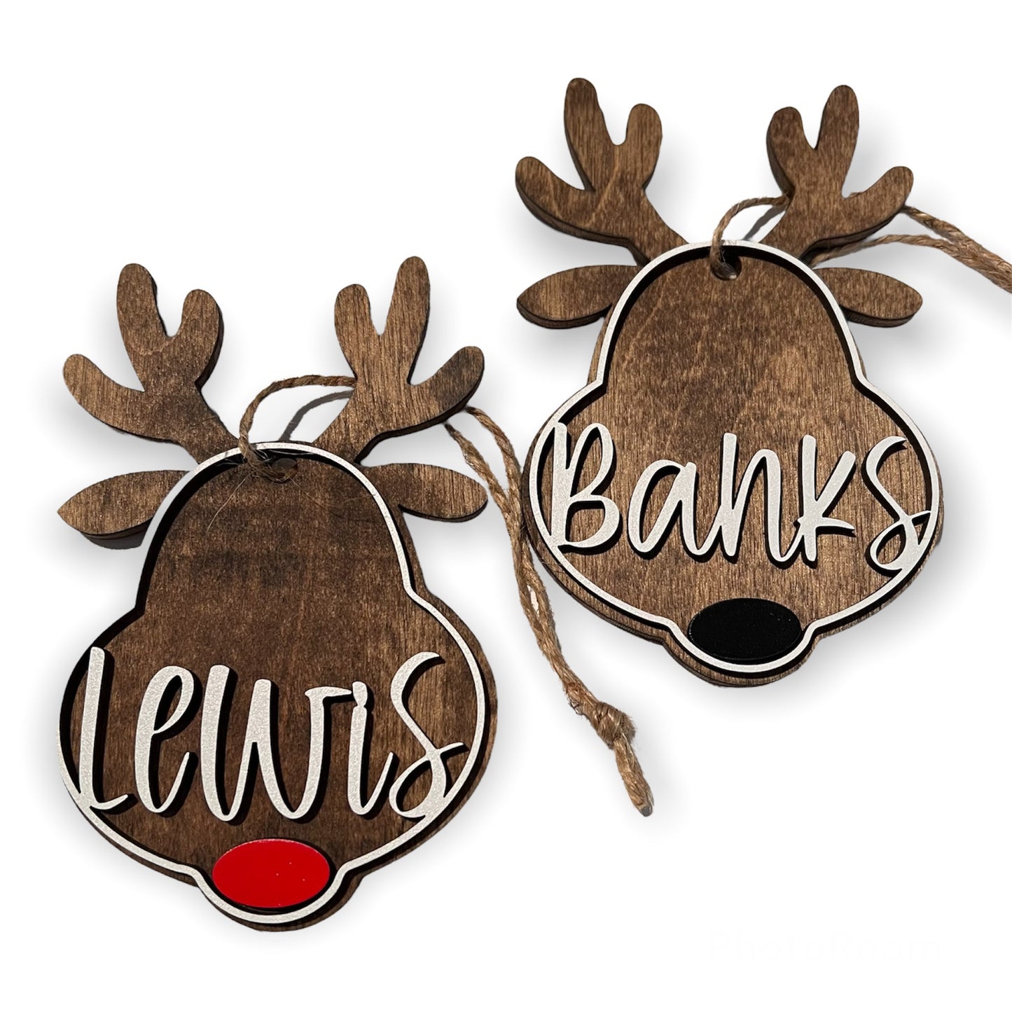 Reindeer Stocking Tags