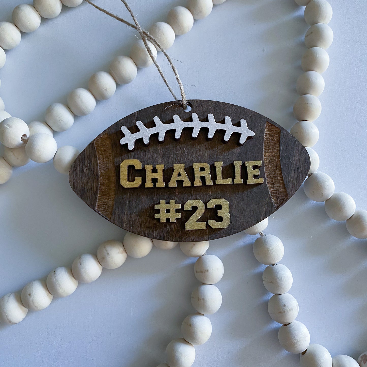 Football Name Tag
