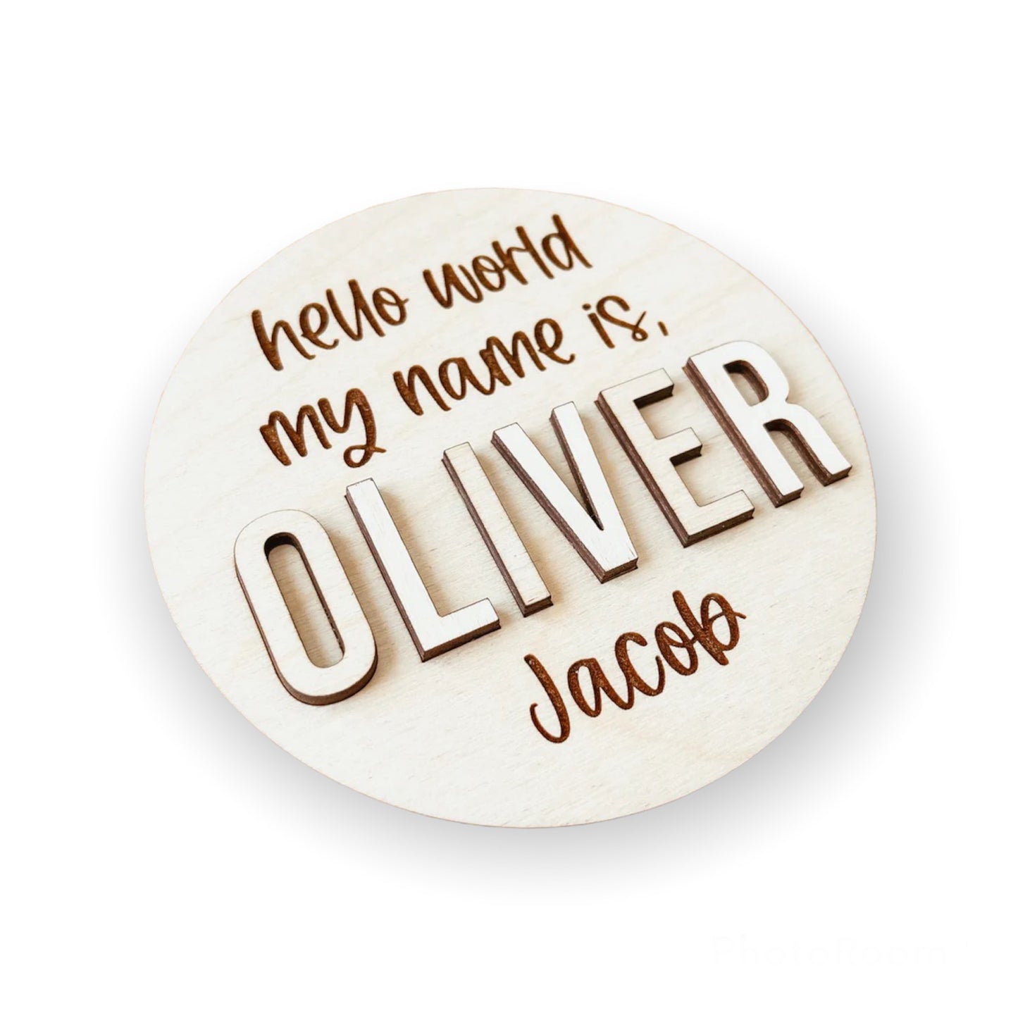 8" Hello World Sign