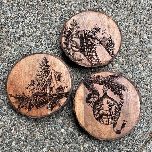 8.5" Christmas Trivets