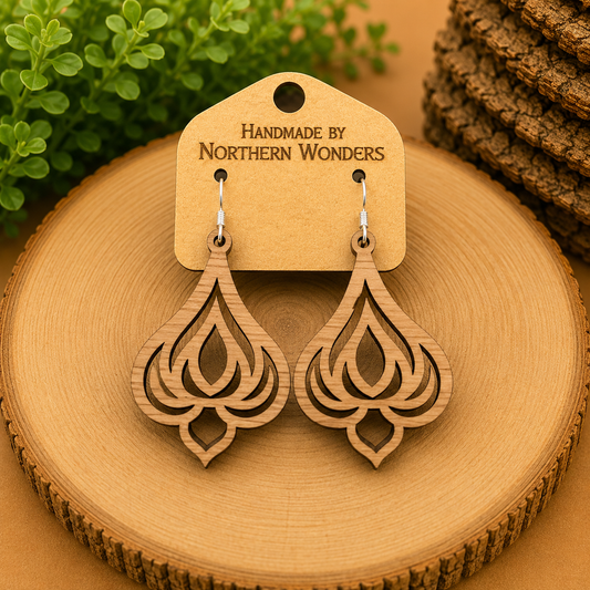 Walnut Earring