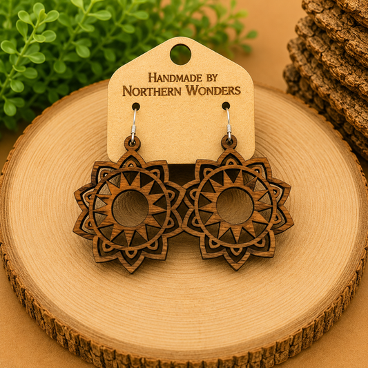 Walnut Earring