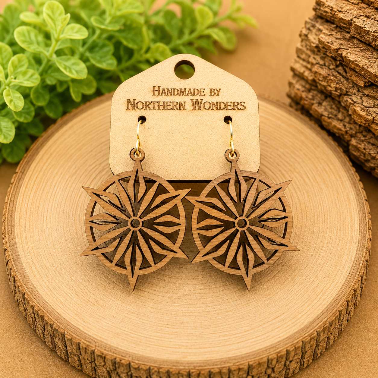 Walnut Earring