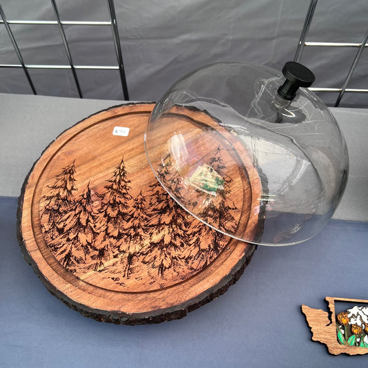 Live Edge Cake Dish