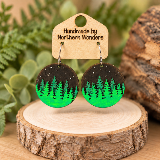 Forest Wood Earring