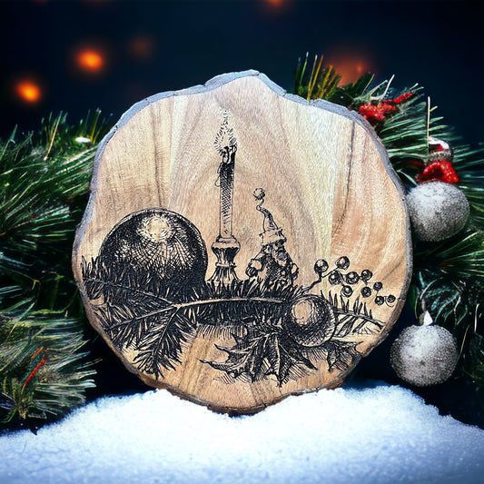 14" Christmas Lazy Susan