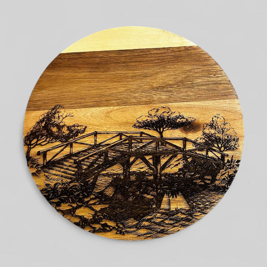 10" Over the Bridge Lazy Susan