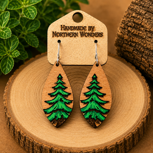 Tree Wood Earring