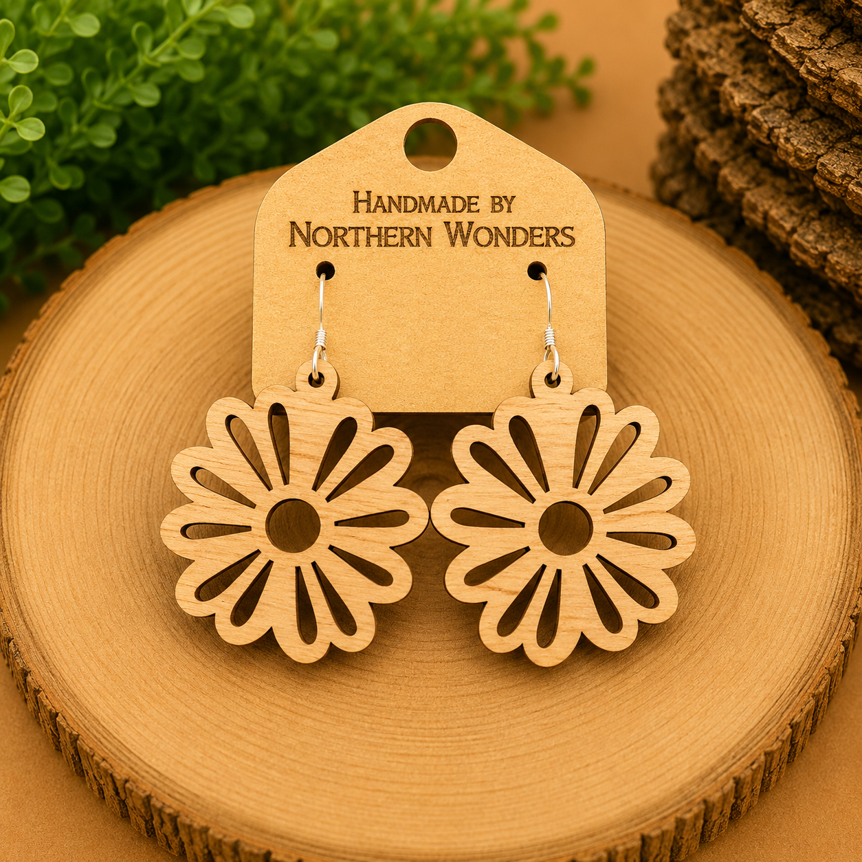 Walnut Earrings