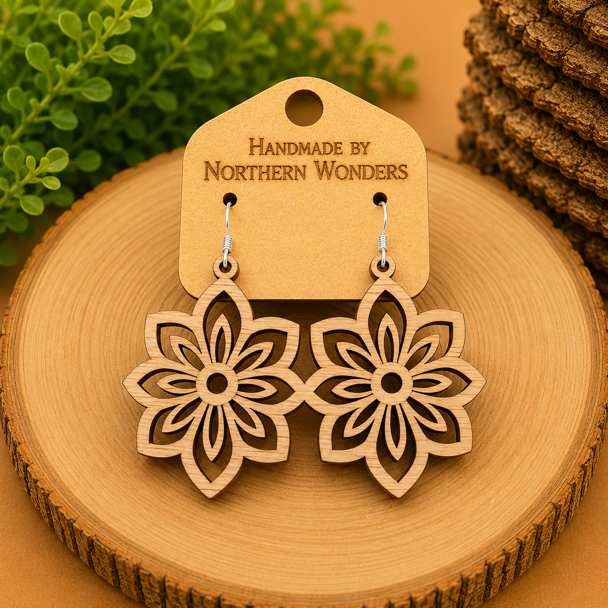 Walnut Earring
