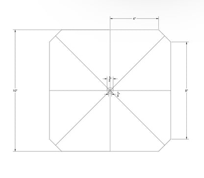 10" Plexiglass Survey Target 2