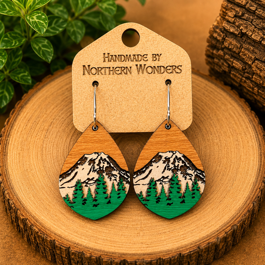 Mt. Rainier Earring