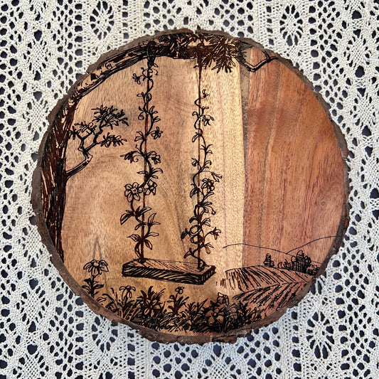 8.5" Live Edge Trivet