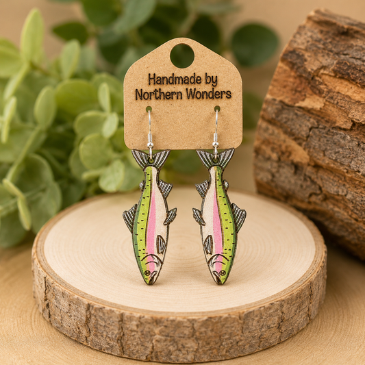 Rainbow Trout Earrings