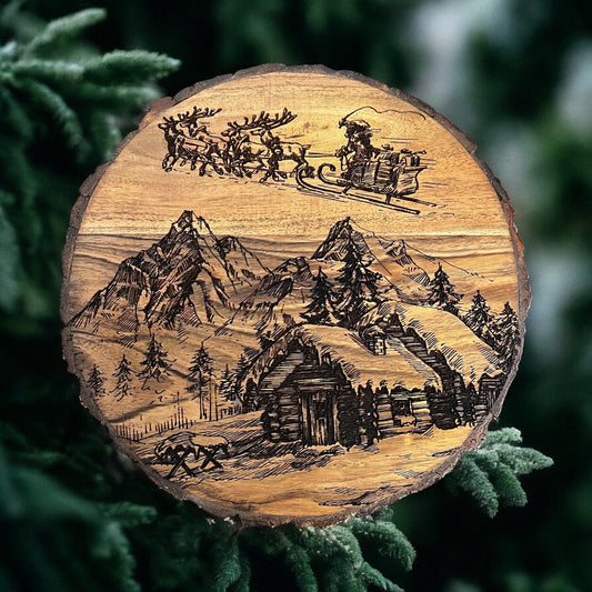 Santa's Sleigh Trivet