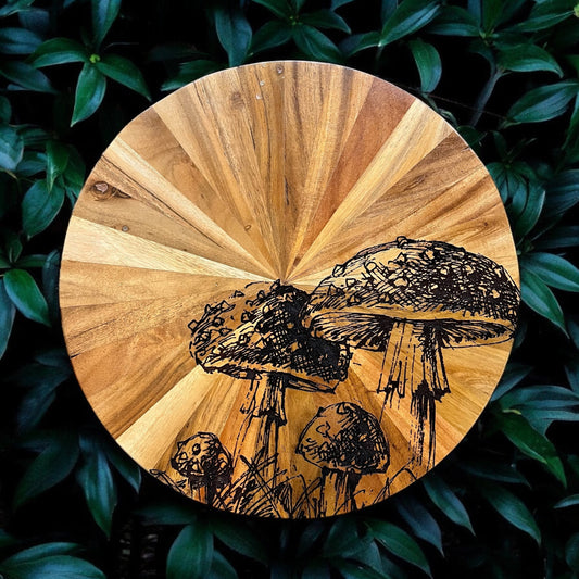 16" Mushroom Lazy Susan