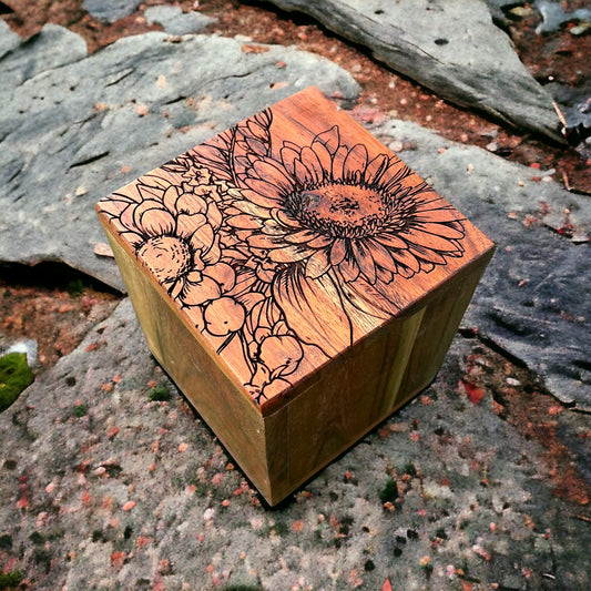 Sunflower Wood Box