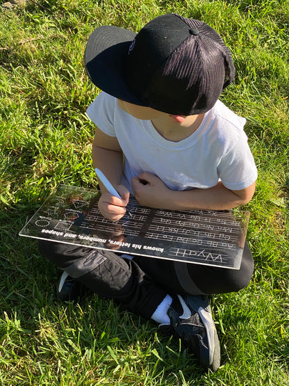 Sight Words Dry Erase Board