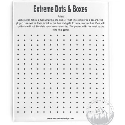 Dots & Boxes Dry Erase Board