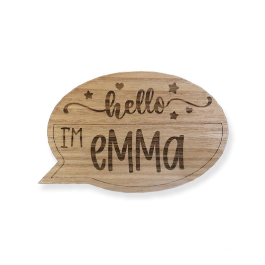 Bubble Birth Announcement Sign