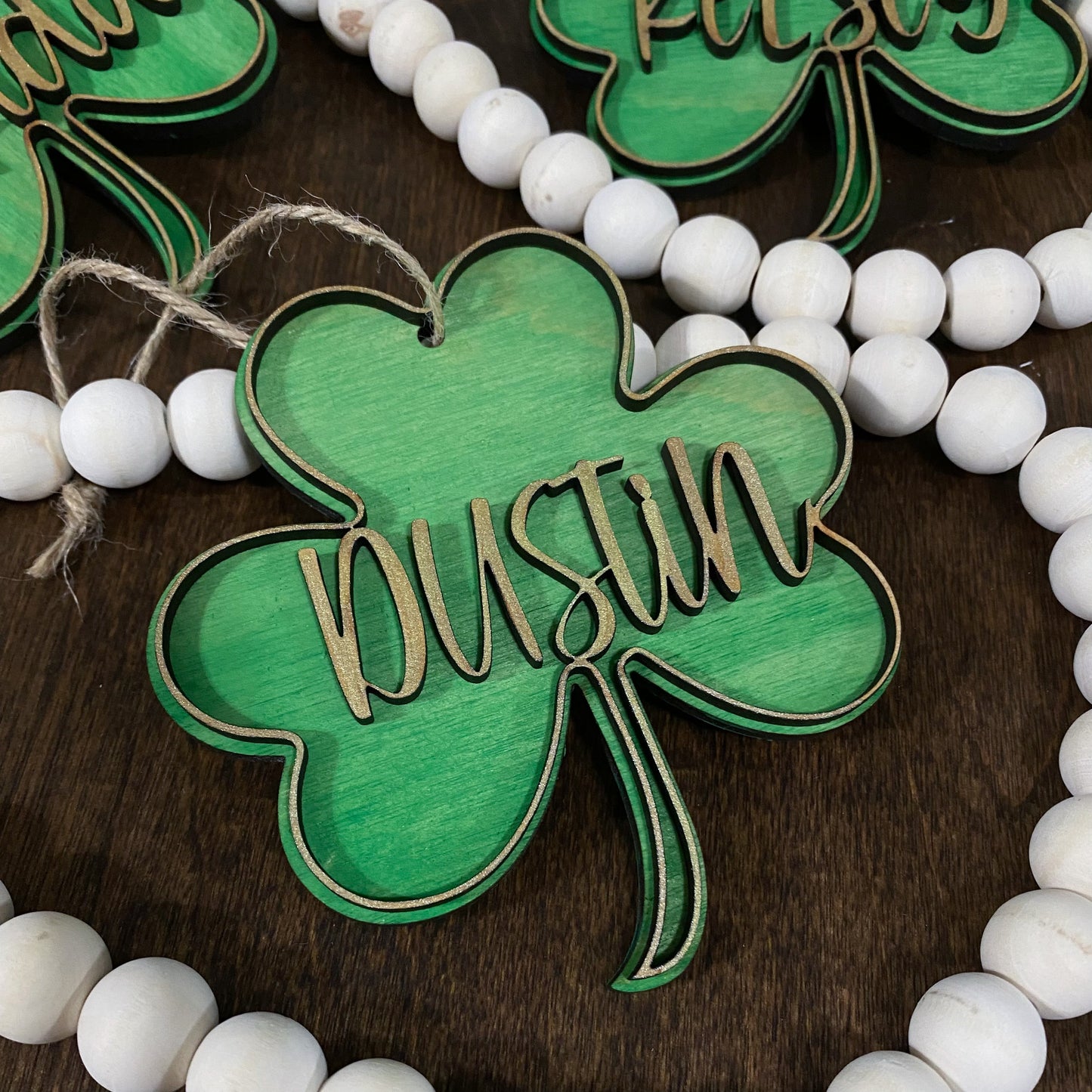 Shamrock Clover Tags