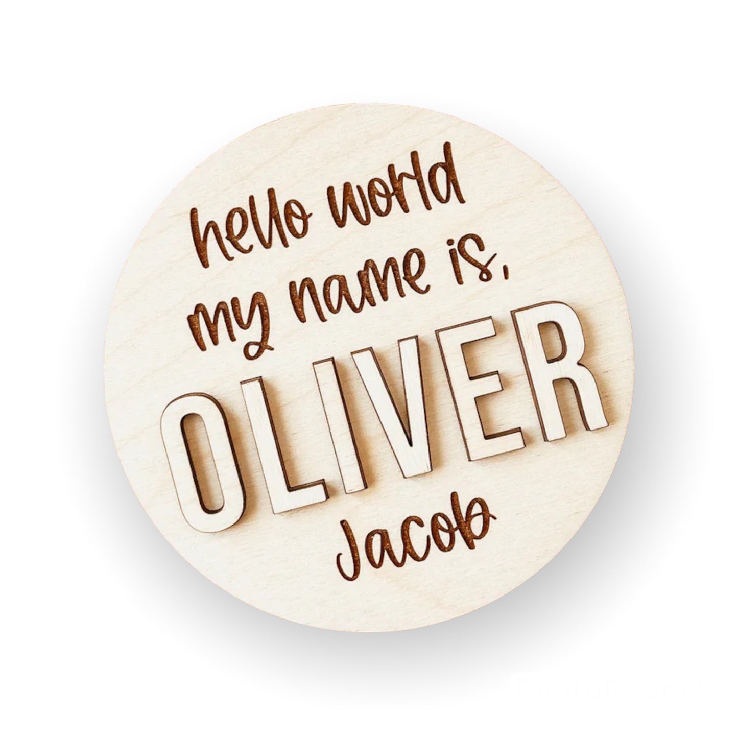 8" Hello World Sign