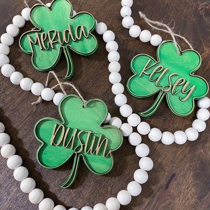 Shamrock Clover Tags